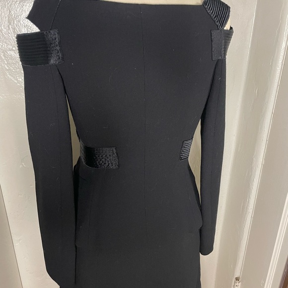 Prada black suit set jacket and skirt off shoulder size 40 - Picture 7 of 17